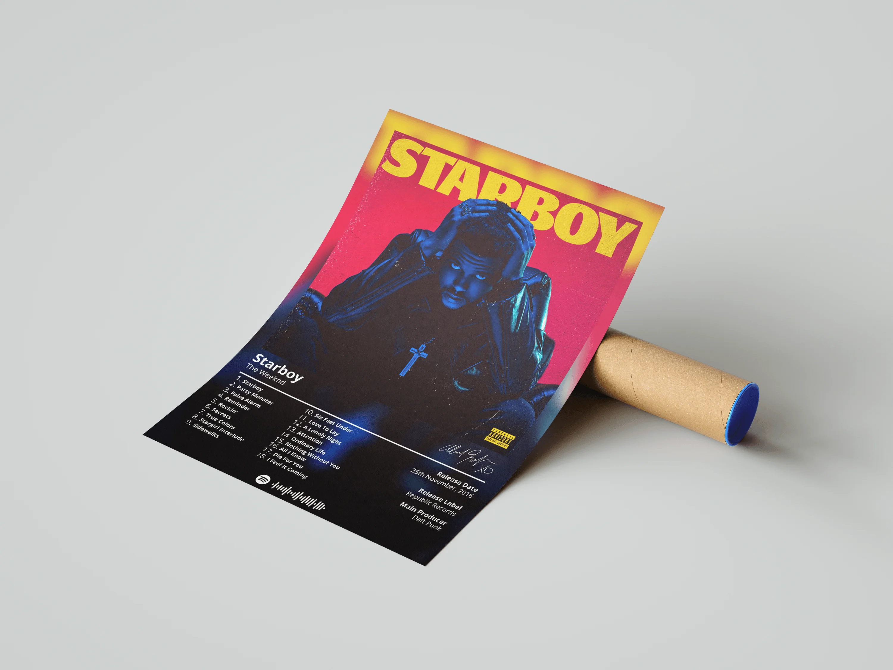 The Weeknd 'Starboy' Album Poster - Image 3