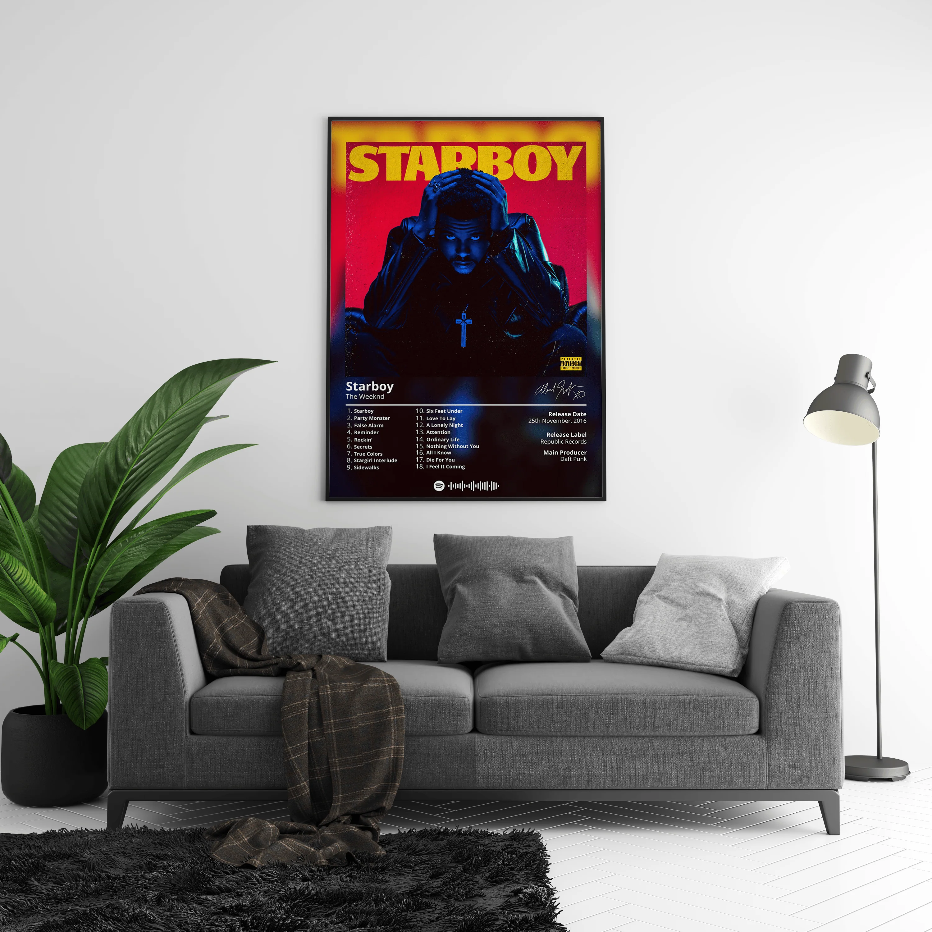 The Weeknd 'Starboy' Album Poster - Image 4