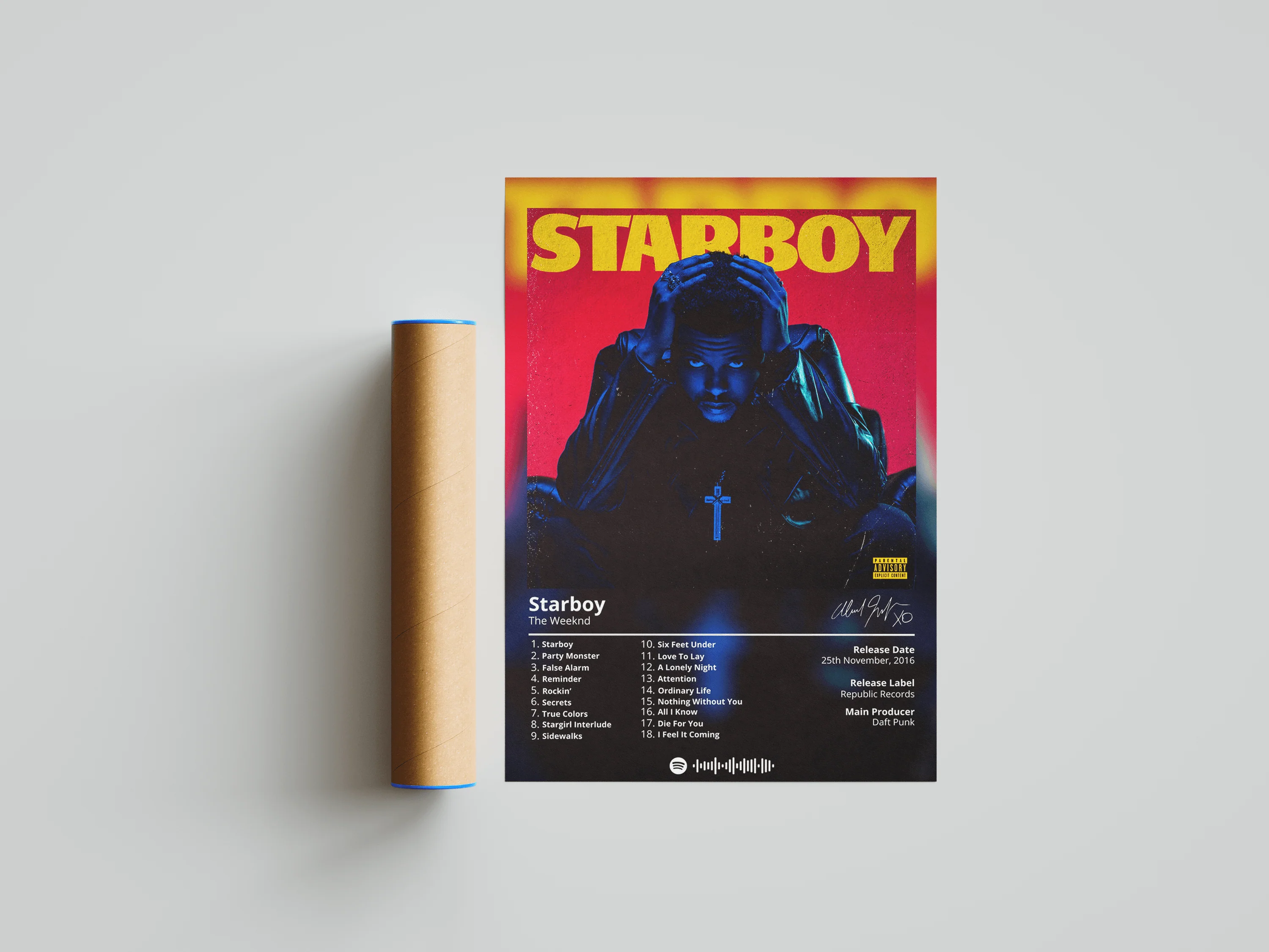 The Weeknd 'Starboy' Album Poster - Image 5