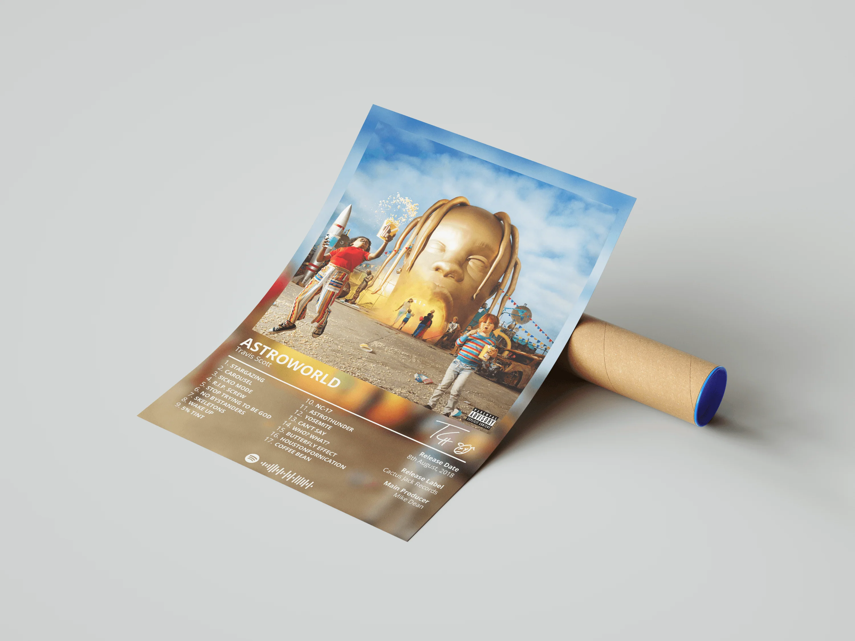 Travis Scott 'Astroworld' Album Poster - Image 3