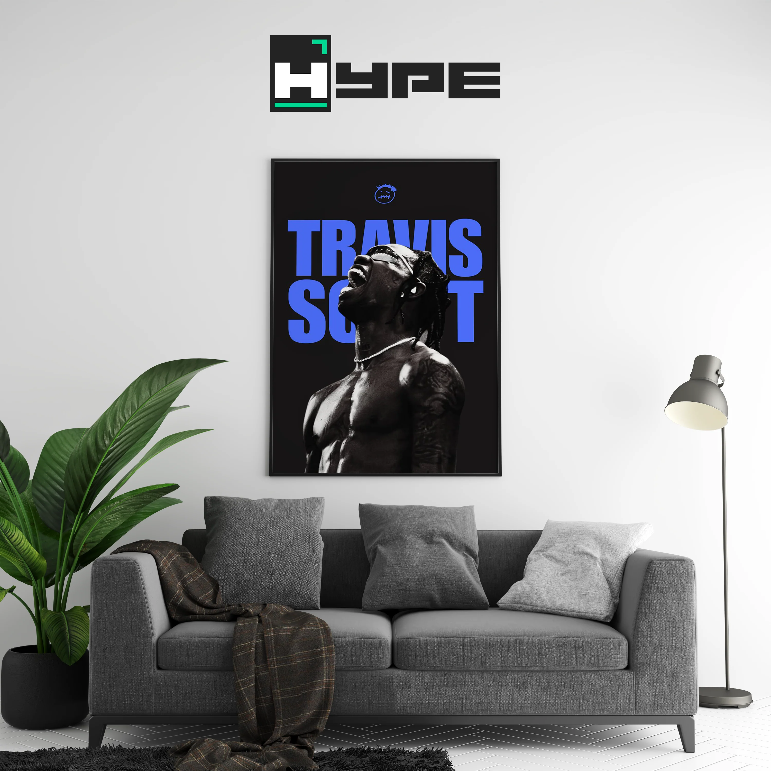Travis Scott Blue Poster - Image 2
