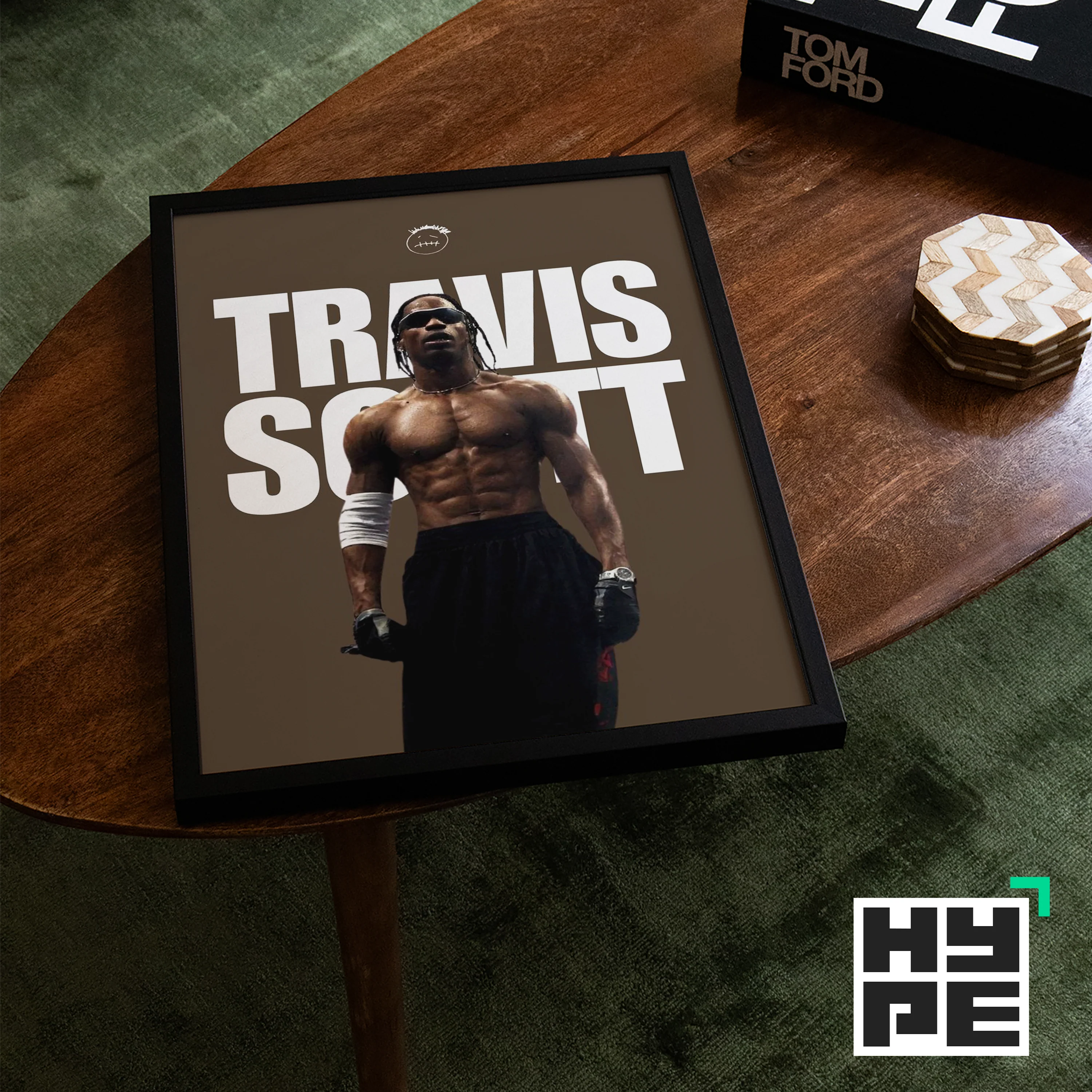 Travis Scott Brown Poster - Image 4