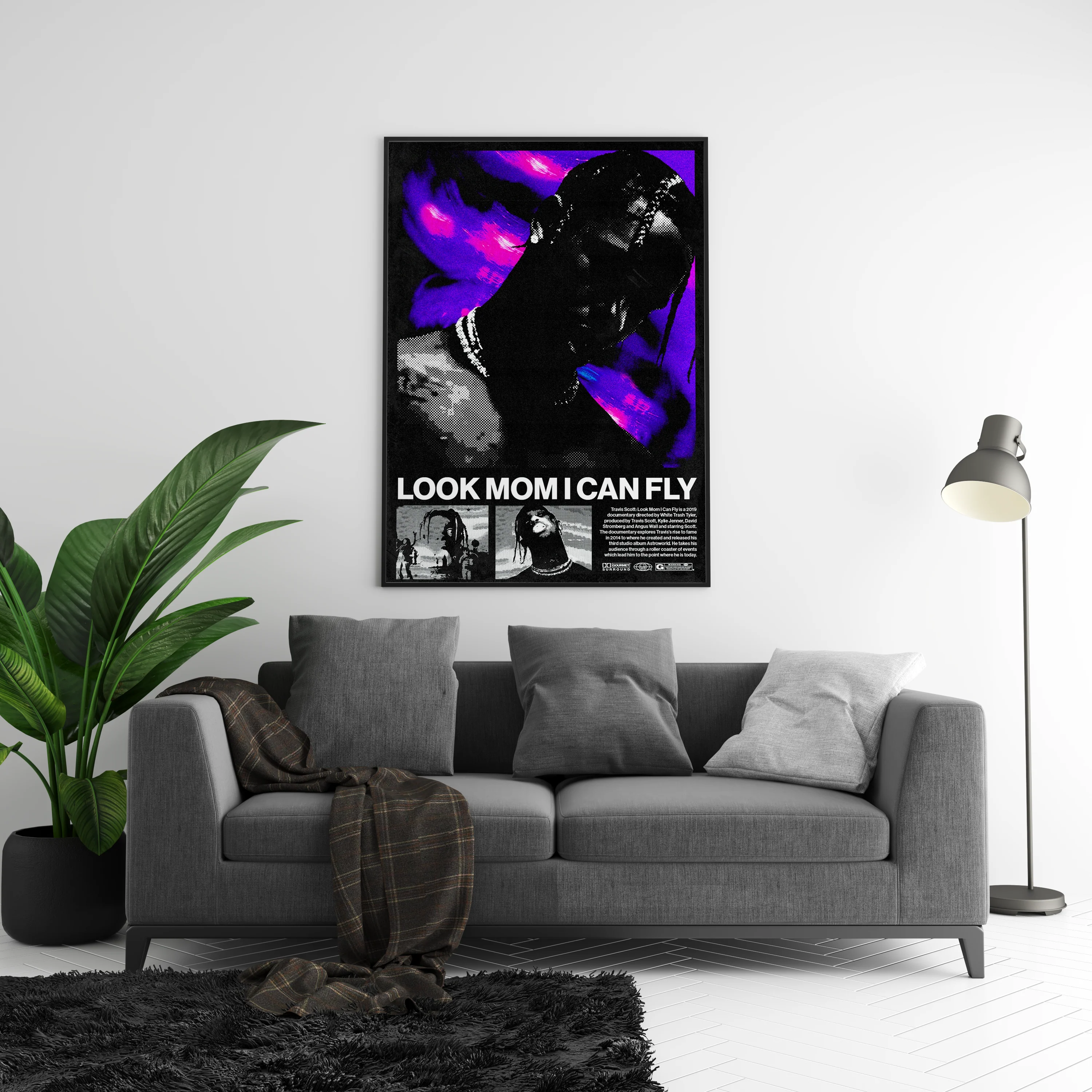 Travis Scott 'Look Mom' Retro Poster - Image 4