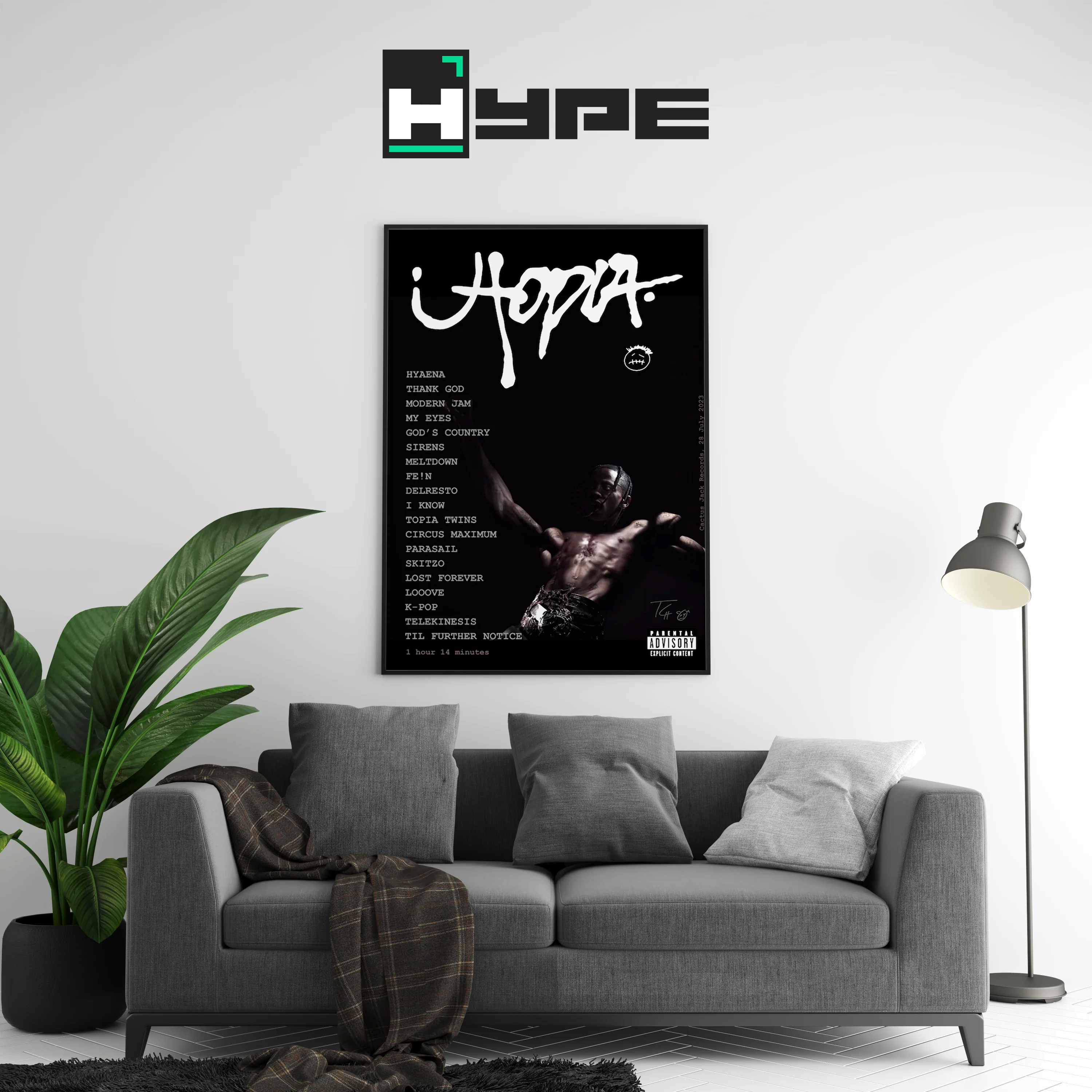 Travis Scott Utopia Tracklist Poster - Image 2