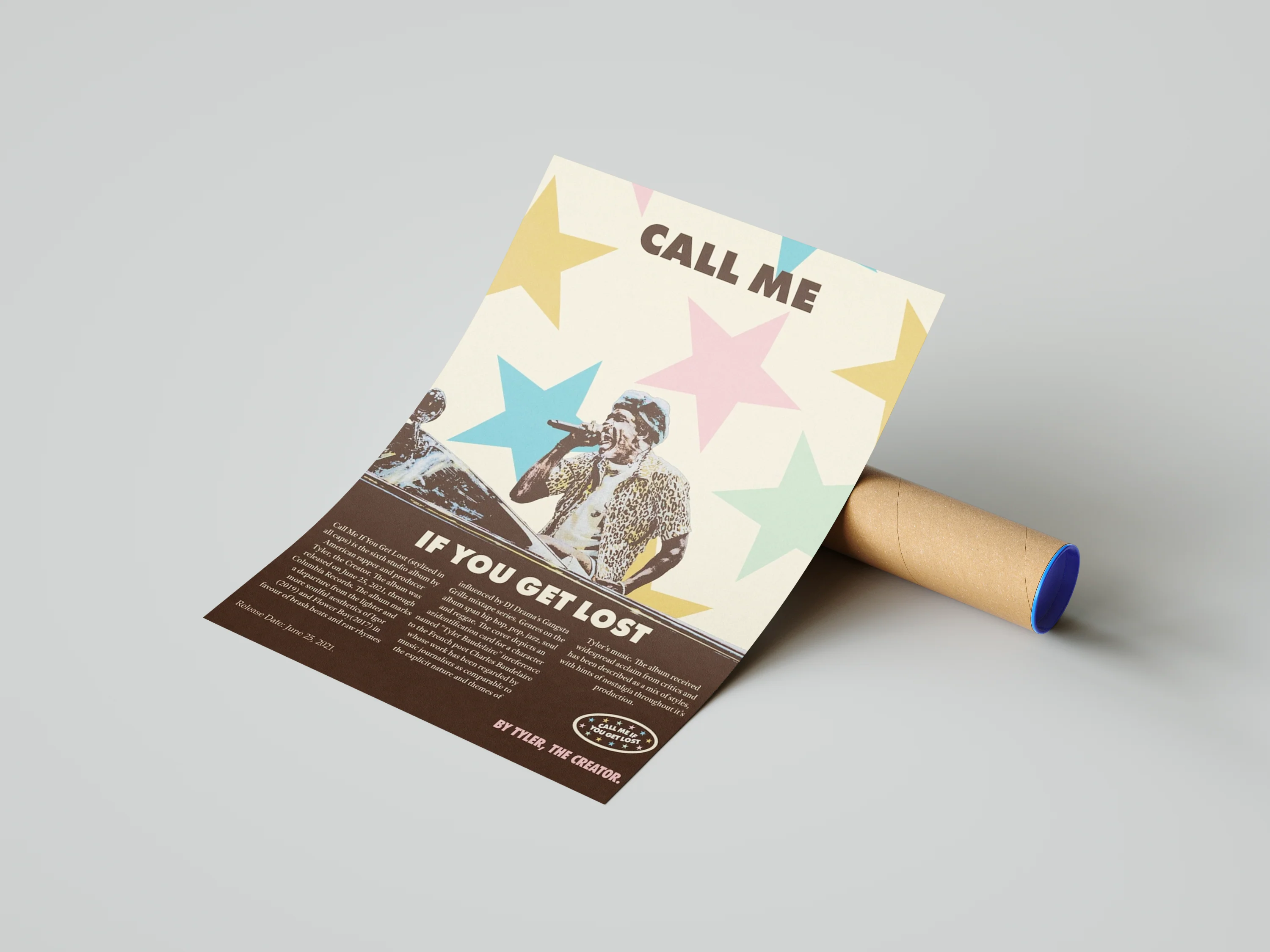 Tyler The Creator 'Call Me' Poster - Image 3