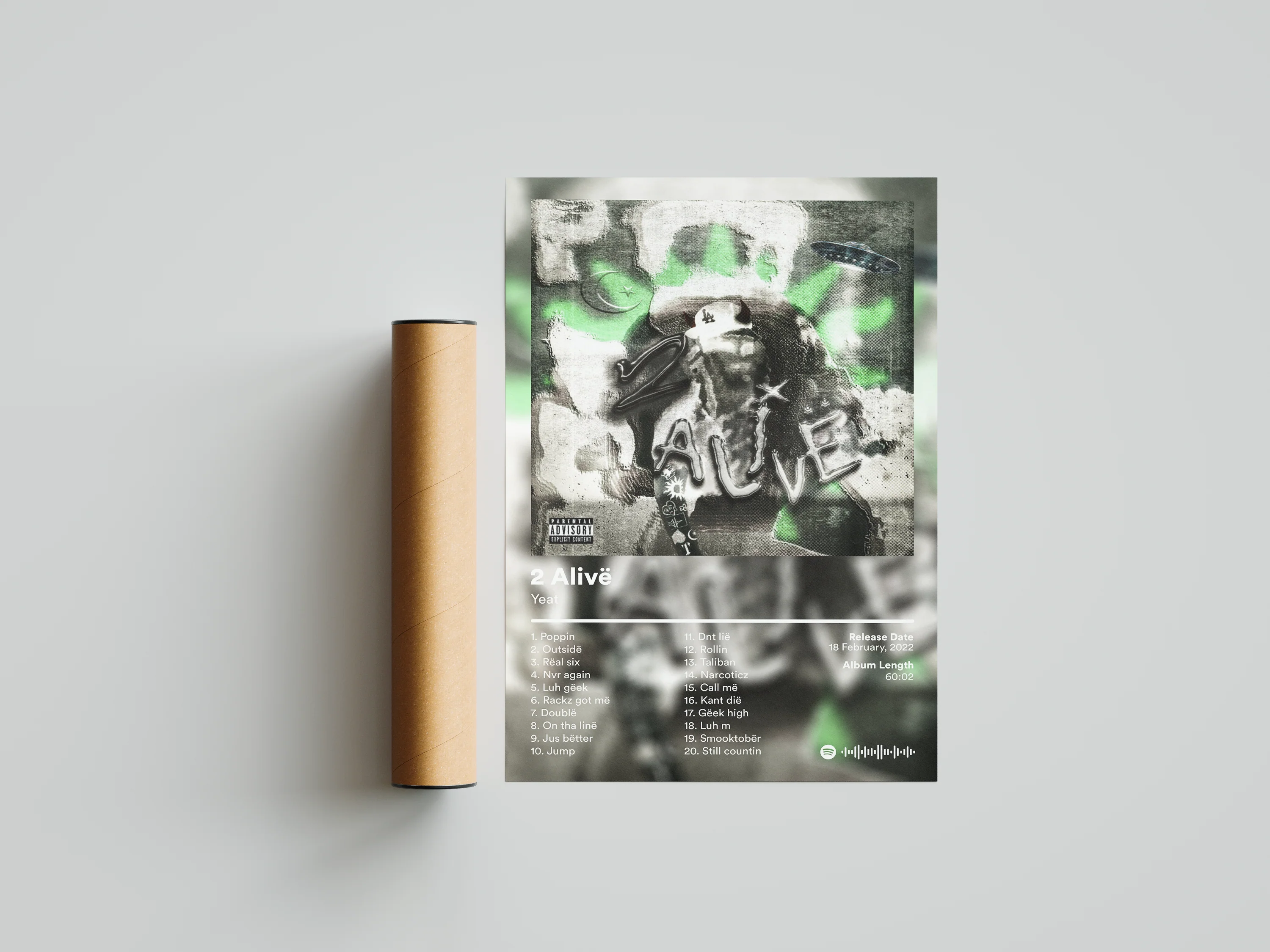 Yeat '2 Alivë' Album Poster - Image 6