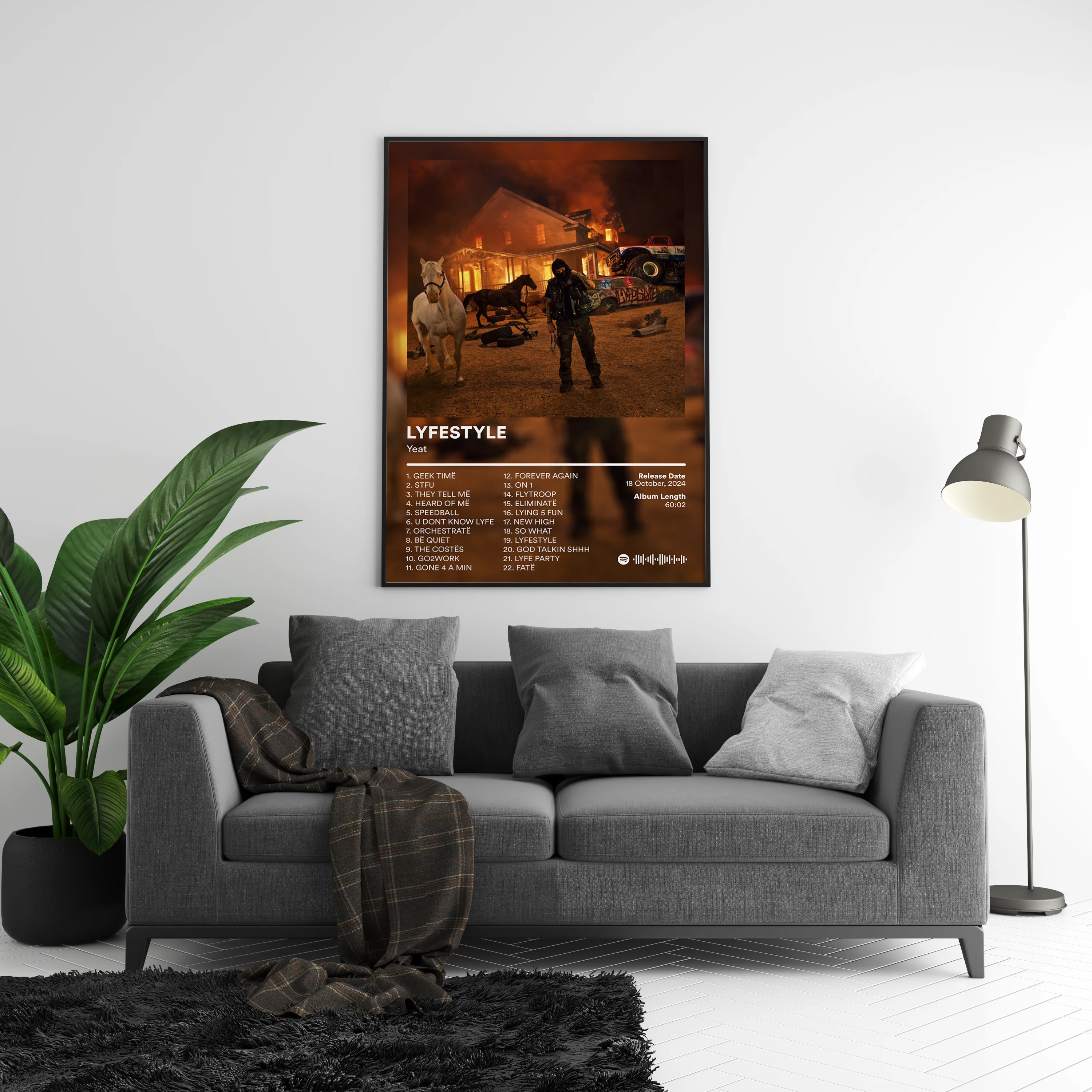 Yeat 'LYFESTYLE' Album Poster - Image 5